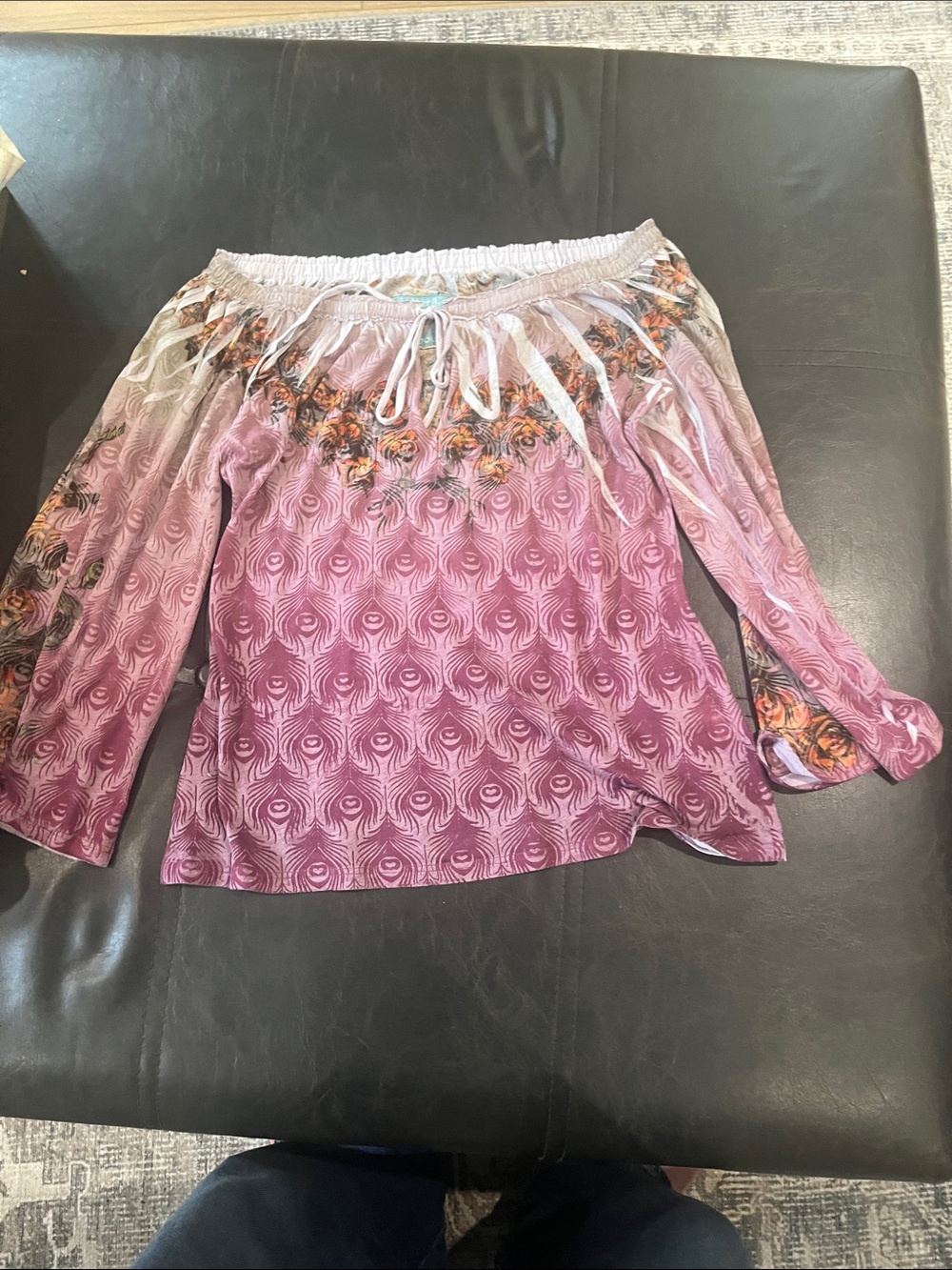 Butterfly Dropout Y2K Vintage Flowy Blouse